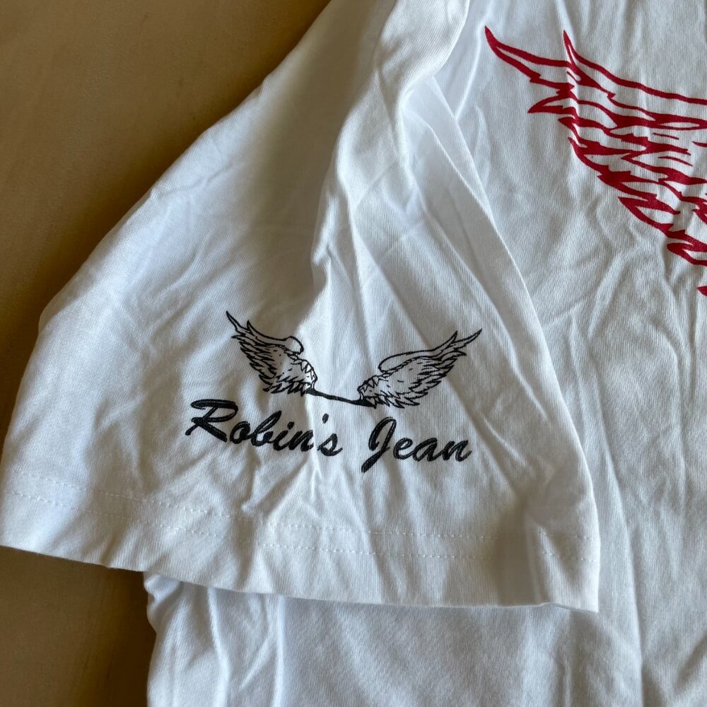 NEW Robin's Jeans Men's Bat White T-Shirt, Cotton/Modal - Size XL - Picture 10 of 12